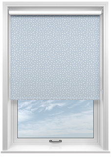 Eighties Shapes, Arctic Blue - Roller Blind